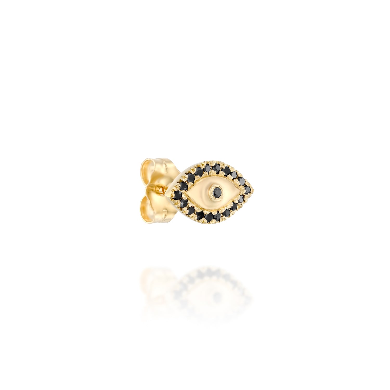 Black Diamonds EYE Earring-Lirmizrahi