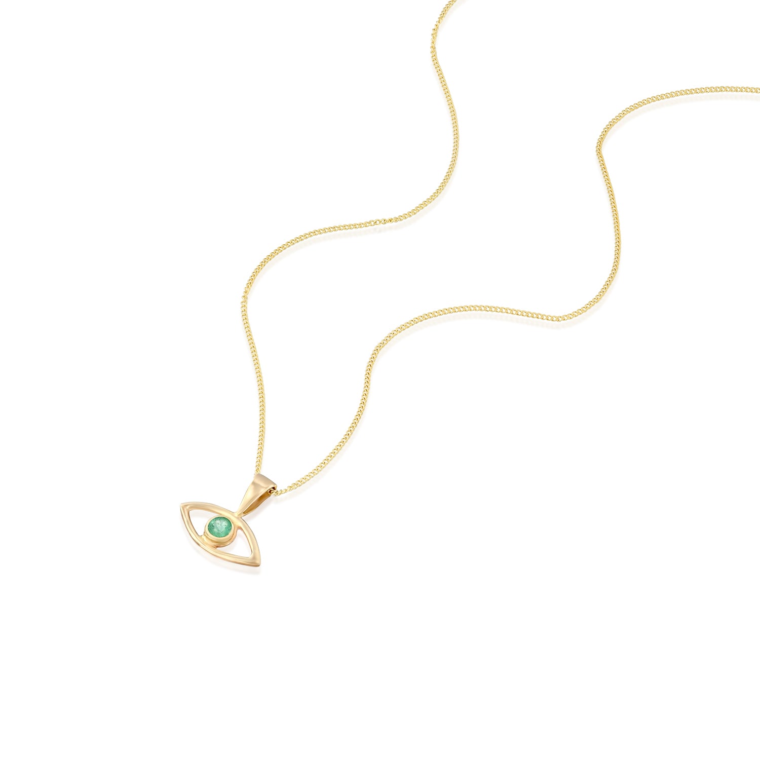 EYE Emerald Necklace-Lirmizrahi