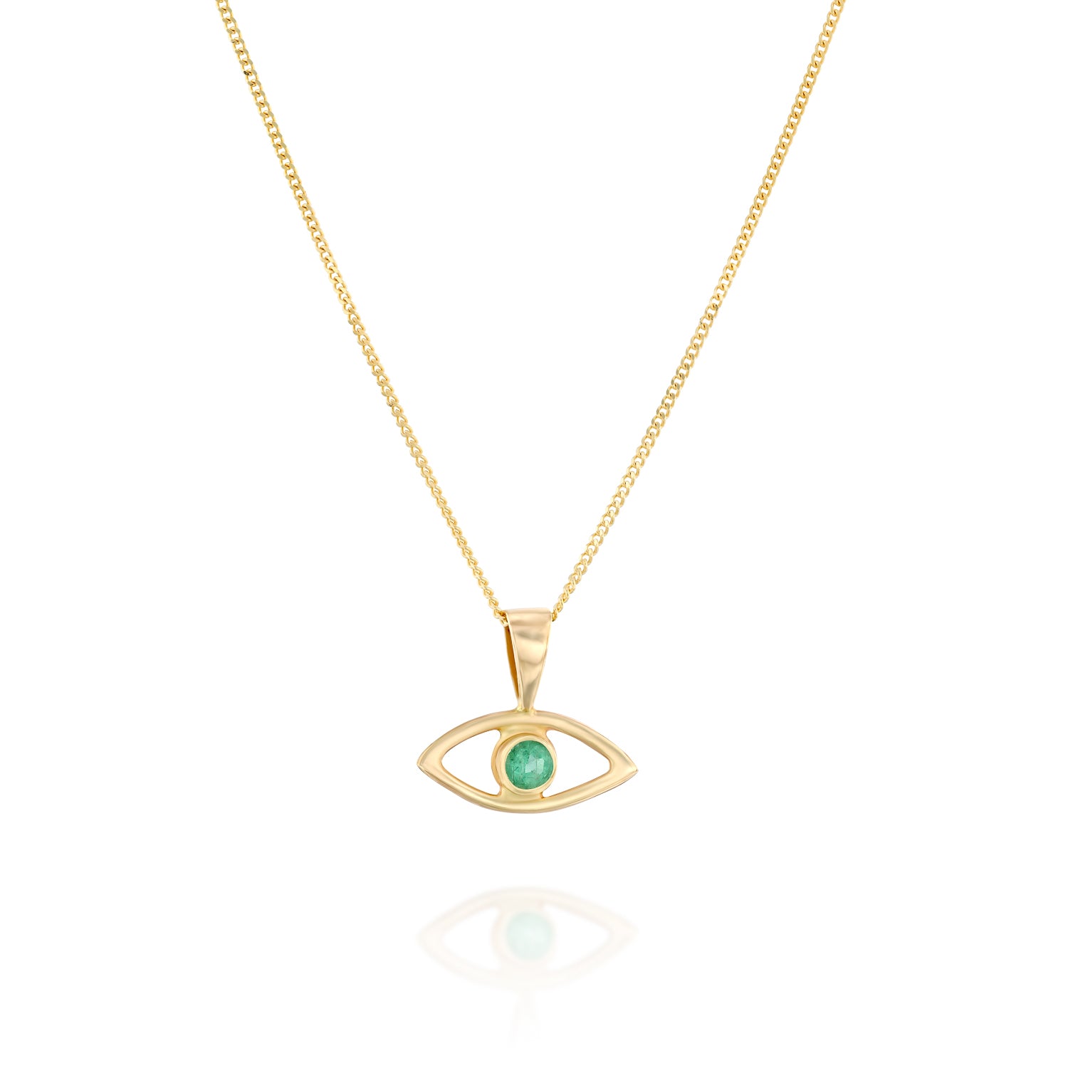 EYE Emerald Necklace-Lirmizrahi