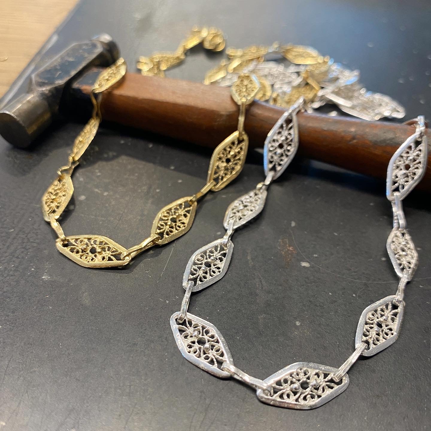 MARRAKESH Silver Necklace-Lirmizrahi