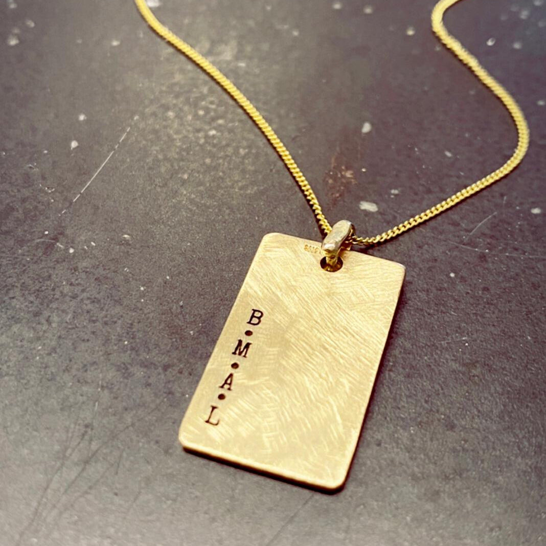 M Necklace 14K-Lirmizrahi