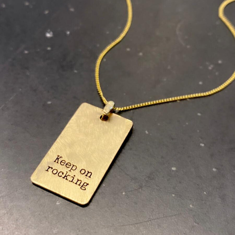 M Necklace 14K-Lirmizrahi